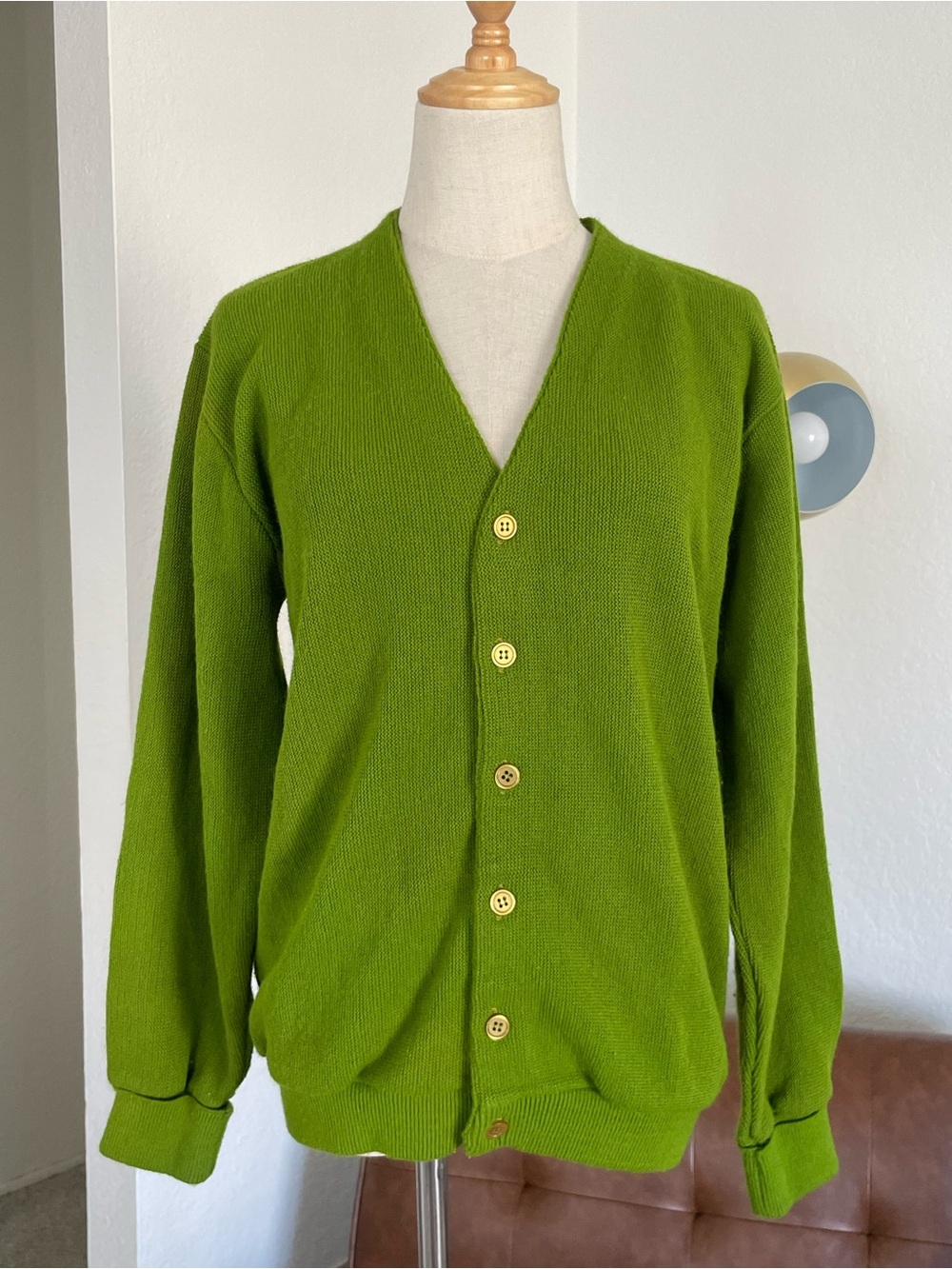 Vintage 1960s Barclay Grandpa Casual Unisex Cardigan